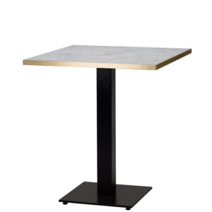 Bulk White Carrara Marble Laminate Square Dining Table - 3 Sizes