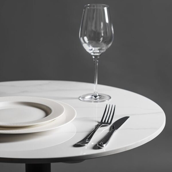 Nobis Furniture - Table Tops - Elegant Calacatta Marble High Gloss Ceramic Table Tops - 700mm Round