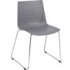Nobis Furniture - Carve Skid Frame Side Chair - Choose Your Colour