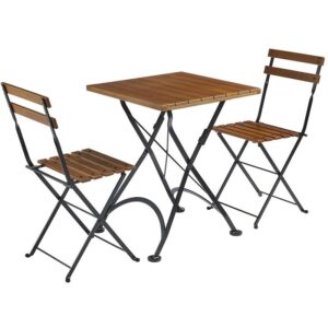 Nobis Furniture - Tilly 2 Seater Folding Bistro Table Set