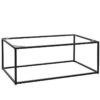 Nobis Furniture - Chunk Rectangular Black Steel Coffee Table Base