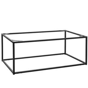 Nobis Furniture - Chunk Rectangular Black Steel Coffee Table Base