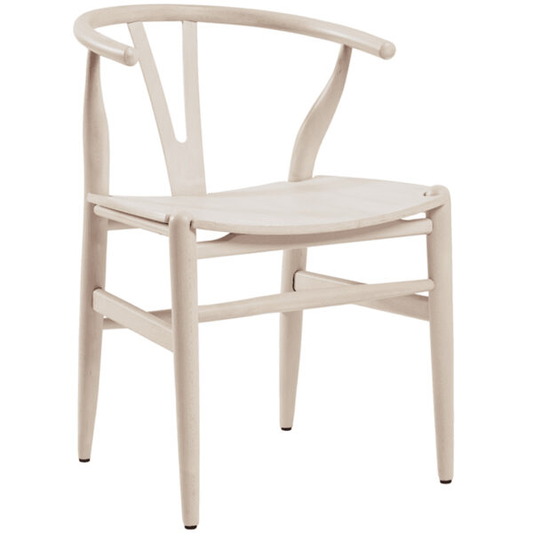 Nobis Furniture - Clara Scandi Style Curved Back Arm Chair - Satin Black