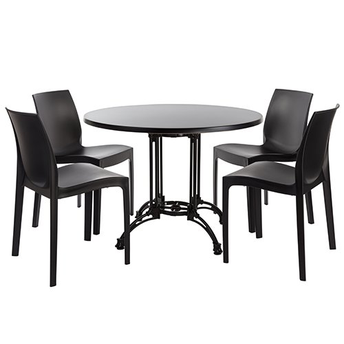 Nobis Furniture - Continental Indoor or Outdoor Bistro Set - 4 Seater Next Day