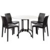 Nobis Furniture - Continental Indoor or Outdoor Bistro Set - 4 Seater Next Day