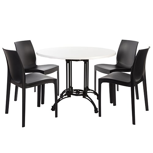 Nobis Furniture - Continental Indoor or Outdoor Bistro Set - 4 Seater Next Day