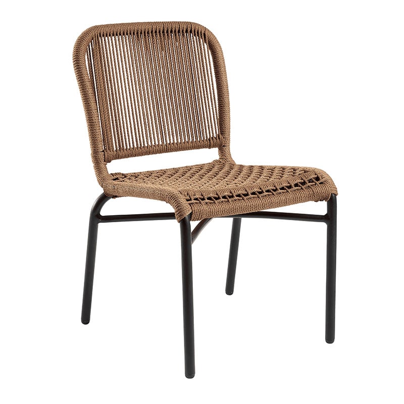 Nobis Furniture - Copa Rope Weave Outdoor Stacking Side Chair