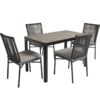 Nobis Furniture - Corda Marble Rectangular Outdoor Dining Set