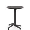 Nobis Furniture - Next Day Cuba Black Outdoor Flip Top Dining Table - 600mm Round