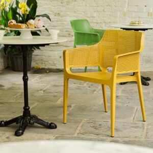 Nobis Furniture - Cuba Outdoor Stacking Arm Chair - 7 Colours