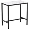 Nobis Furniture - Extrema White Carrara Marble Outdoor Poseur Table - 4 Sizes