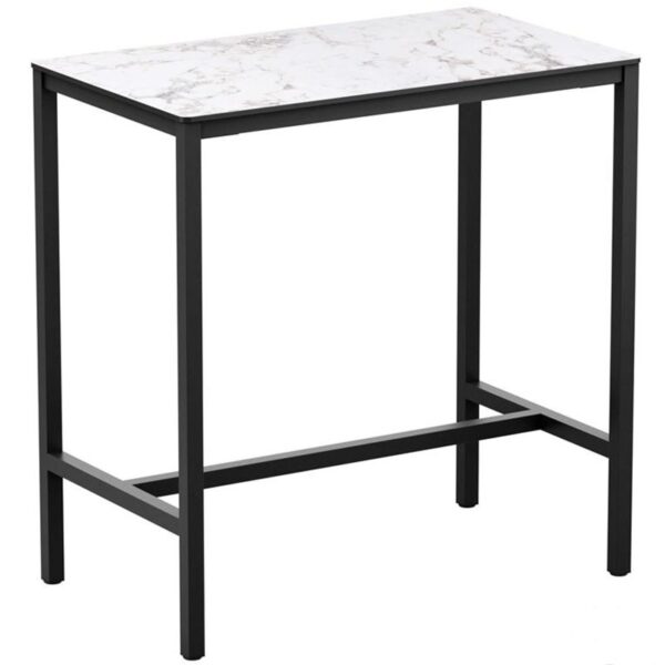 Nobis Furniture - Extrema White Carrara Marble Outdoor Poseur Table - 4 Sizes