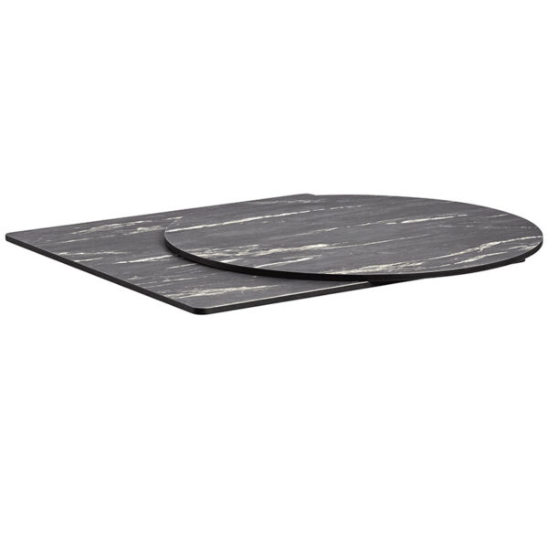 Nobis Furniture - Extrema HP Laminate Outdoor Table Top - Black Marble (Textured)
