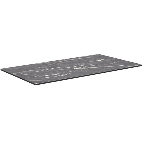Nobis Furniture - Extrema HP Laminate Outdoor Table Top - Black Marble (Textured)