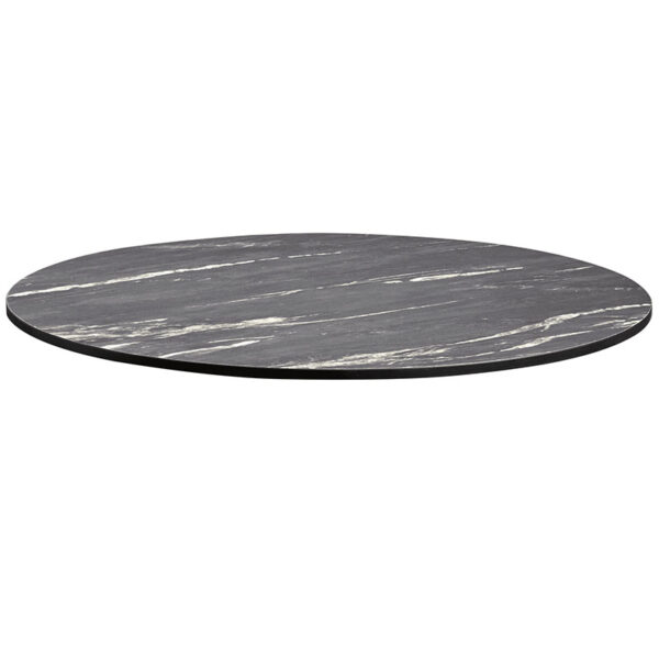 Nobis Furniture - Extrema HP Laminate Outdoor Table Top - Black Marble (Textured)