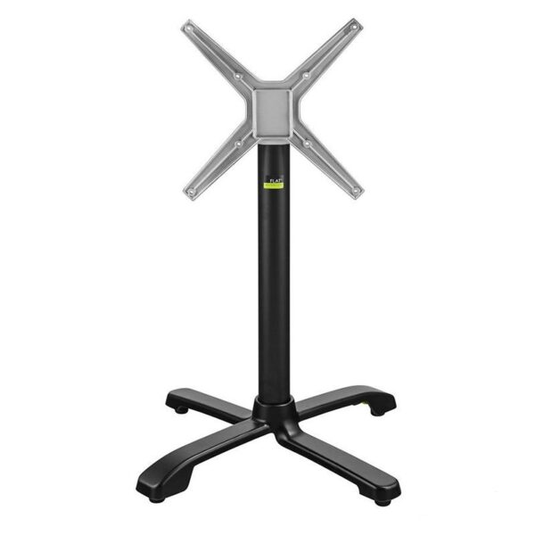Nobis Furniture - Ferrara Self leveling Outdoor Fliptop Aluminium Table base - Black- Dining Height