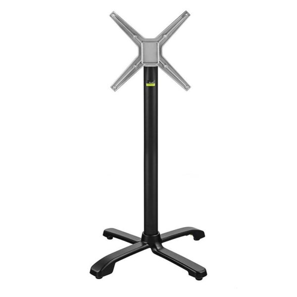 Nobis Furniture - Ferrara Self leveling Outdoor Fliptop Aluminium Table base - Black - Bar Height