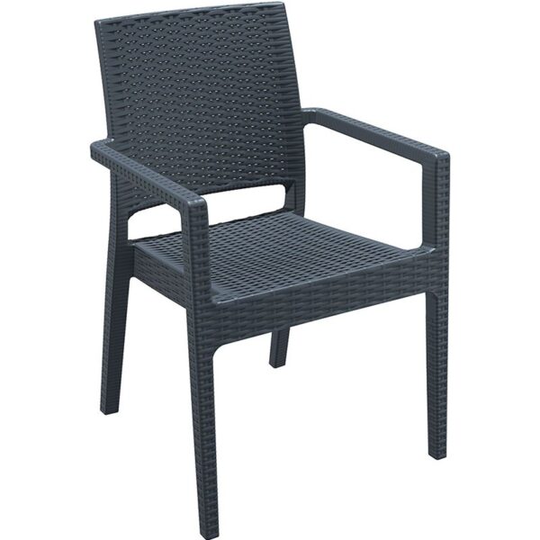 Nobis Furniture - Fleur Rattan Outdoor Stacking Arm Chair