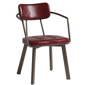 Nobis Furniture - Franklin Faux Leather Arm Chair