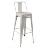 Nobis Furniture - French Bistro High Stool with Back