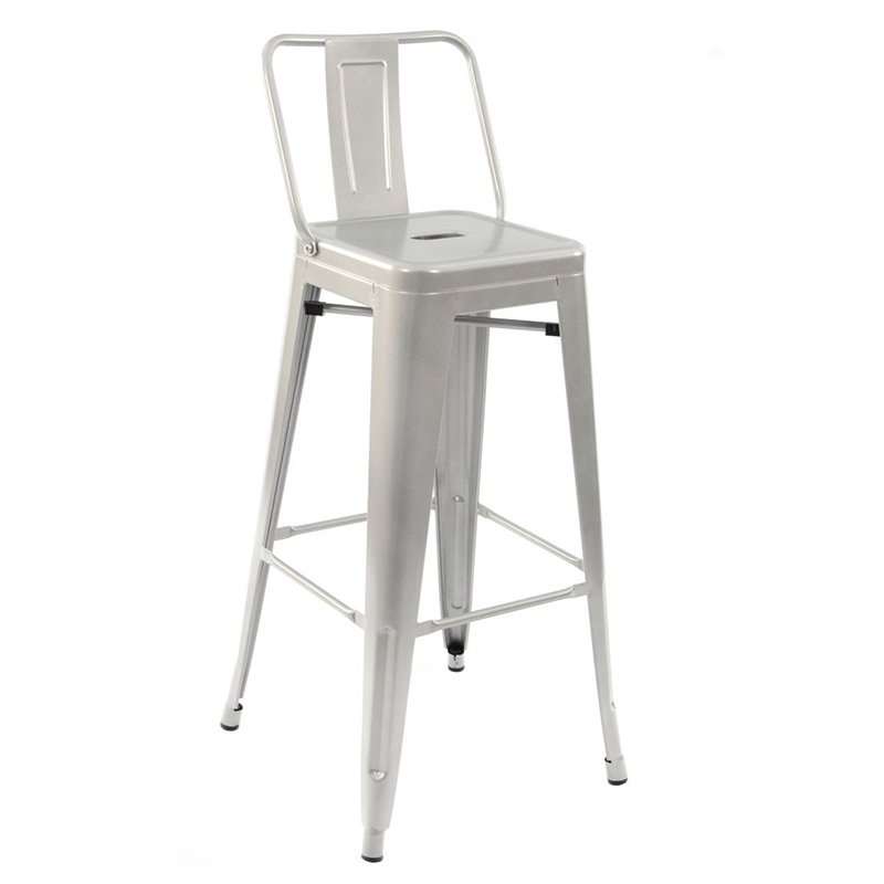 Nobis Furniture - French Bistro High Stool with Back