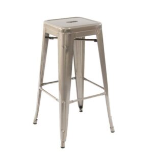 Nobis Furniture - French Bistro Gun Metal Highstool