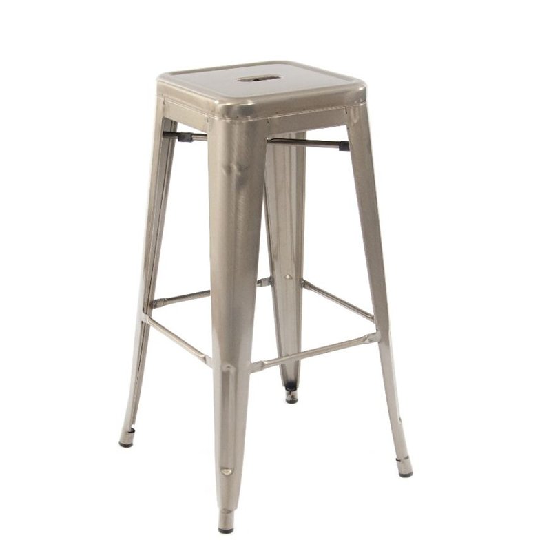 Nobis Furniture - French Bistro Gun Metal Highstool