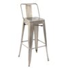 Nobis Furniture - French Bistro High Stool with Back