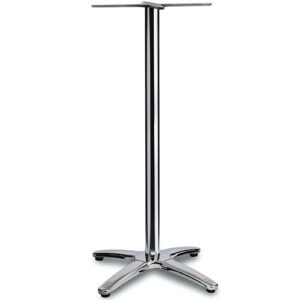 Nobis Furniture - Fresh 4 Leg Polished Aluminium Outdoor Poseur Table Base