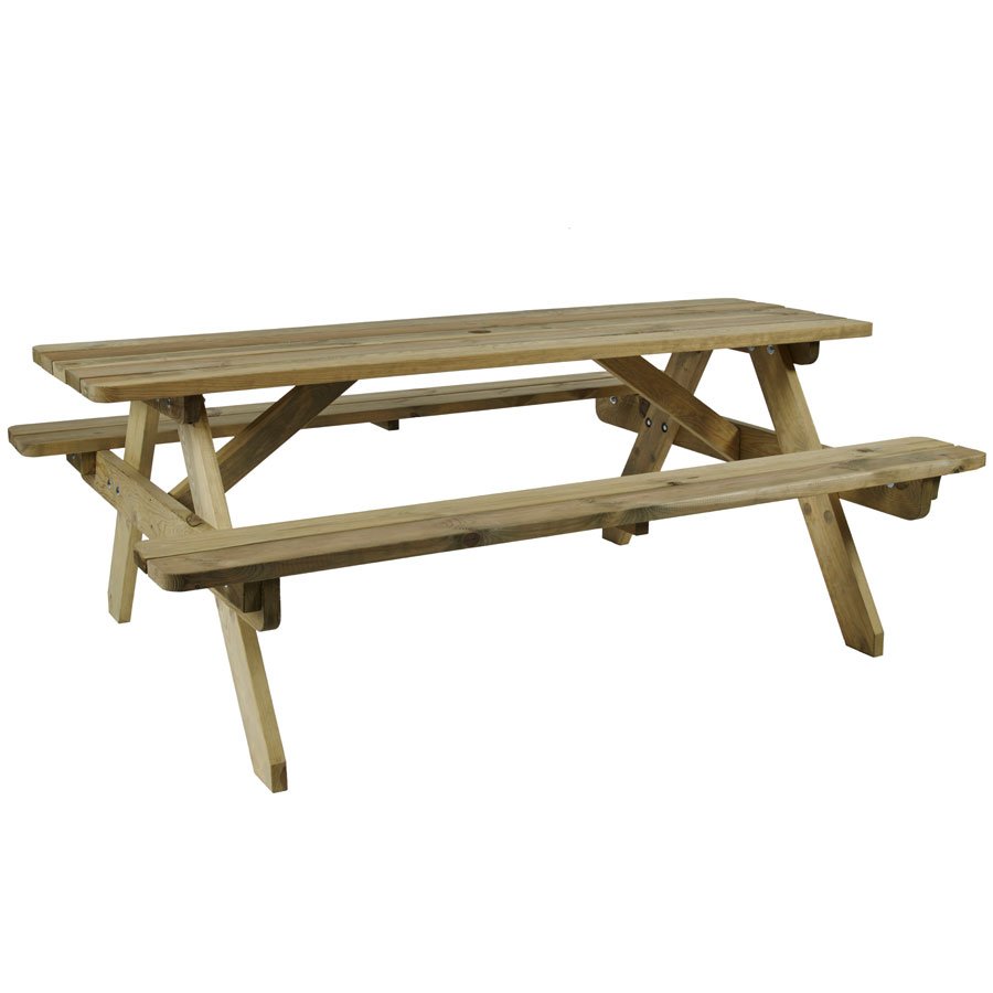 Hereford Rectangular Picnic Table - 8 Seater
