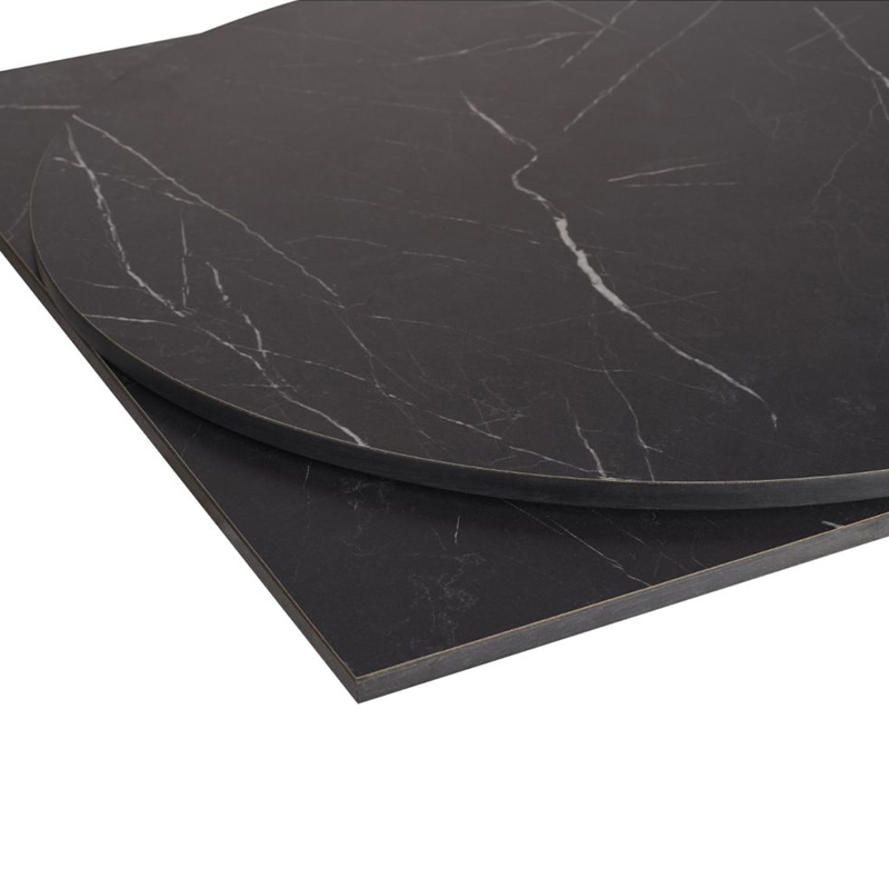 Nobis Furniture - Ultra HP Laminate Groove Fixing Outdoor Table Top - Black Marble