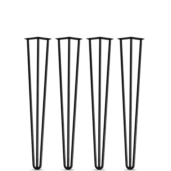 Nobis Furniture - NEXT DAY Hairpin Four Leg Rolled Steel Table Base