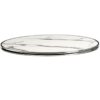 Nobis Furniture - Halo Deluxe Round Outdoor Table Top - White Marble with Chrome Metal Rim