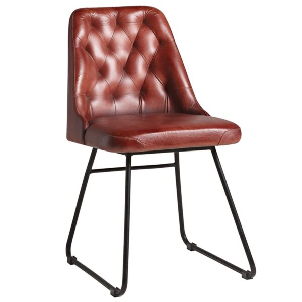 Nobis Furniture - Harland Vintage Leather Side Chair