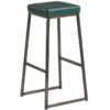 Nobis Furniture - Henry Bar Stool with Vintage Teal Seat Pad