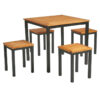 Nobis Furniture - Ice Indoor or Outdoor Table & Low Stool Set - Dining