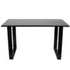 Nobis Furniture Industrial Box Frame Rectangular Dining Table - 8 Finishes