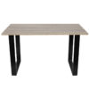 Nobis Furniture Industrial Box Frame Rectangular Dining Table - 8 Finishes