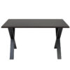 Nobis Furniture Industrial Cross Frame Rectangular Dining Table - 8 Finishes