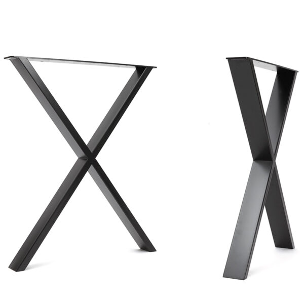 Nobis Furniture - Industrial Cross Frame Twin Table Base
