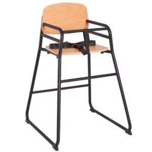 Nobis Furniture - Juno Stackable Steel Frame Baby High Chair - Black