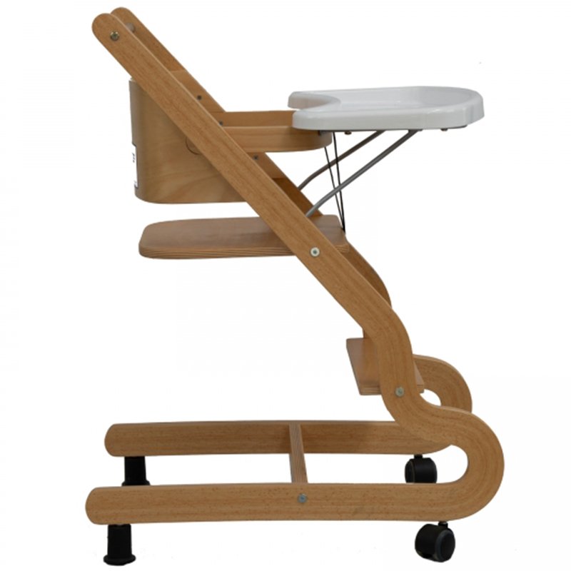 Nobis Furniture - Kinder Wooden Baby High Chair with Tray - Beech