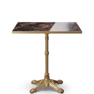 Next Day Knightsbridge Luxury High Gloss Black Marble Laminate Square 2 Seater Dining Table