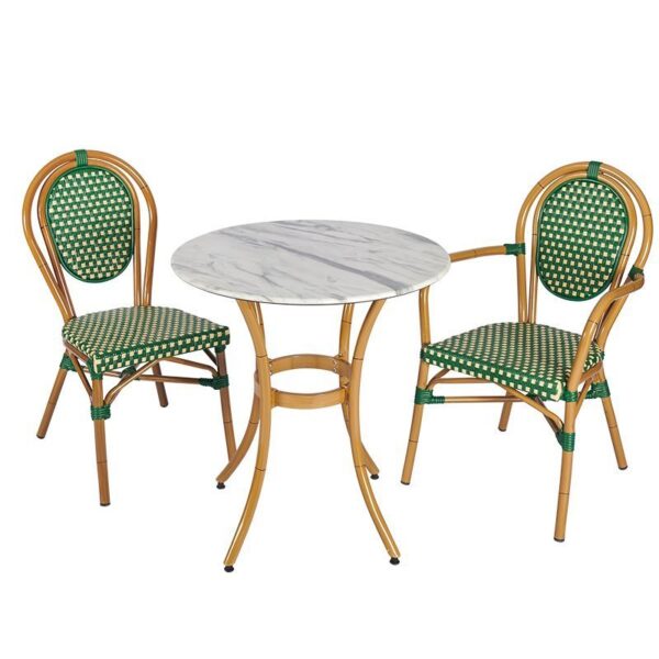 Nobis Furniture - Laguna Green and Cream Dining Set