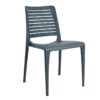 Nobis Furniture - Lisbon Outdoor Stacking Side Chair - Anthracite