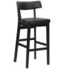 Nobis Furniture - Luca Black Frame High Stool