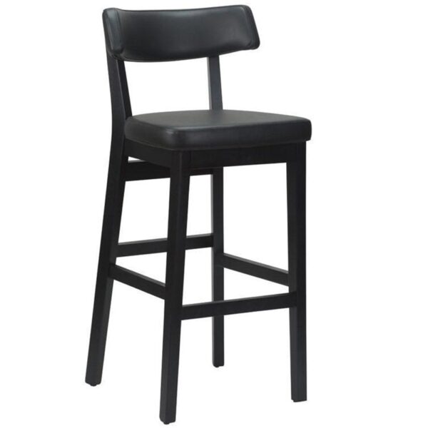 Nobis Furniture - Luca Black Frame High Stool