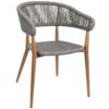 Nobis Furniture - Madrid Rope Weave Outdoor Stacking Arm Chair