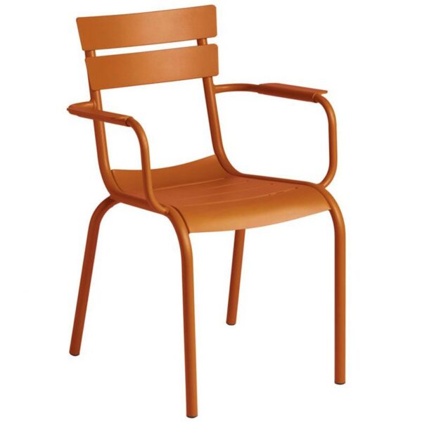 Nobis Furniture - Marlow Outdoor Stacking Arm Chair - Dark Ochre