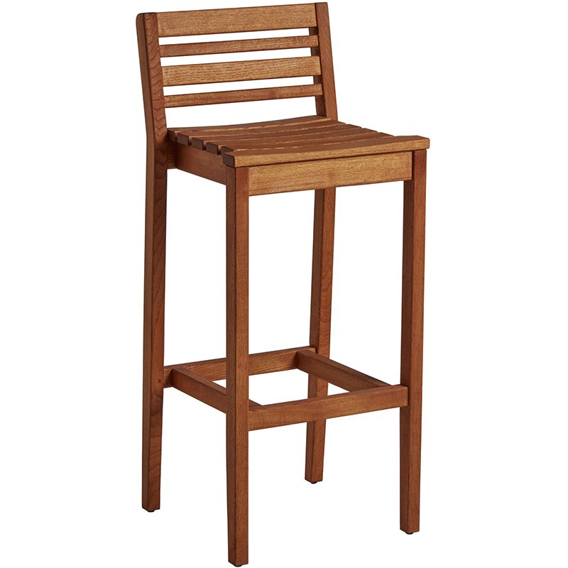 Nobis Furniture - More Outdoor Slatted Wooden High Chair